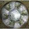 Deluxe 12 Pc. Cup and Saucer (Green Rose),8/C