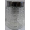 1.5 L Jar with S/S Li1.5L Jar with S/S Lid Square Design,12/C