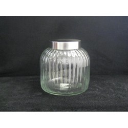 2L Glass Jar with S/S Lid-8/C