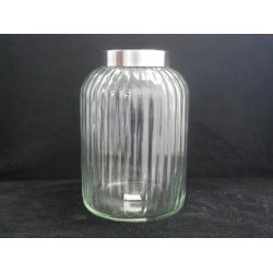 5L Glass Jar with S/S Lid-6/C