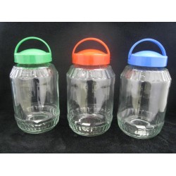 3 L Glass Jar with Handle-6/case