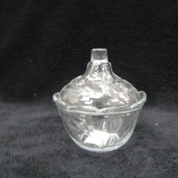 4.5' Glass Dish With Cover,36/C