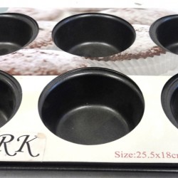 6 Cup Muffin Pan (25.5 X18cm),34/C