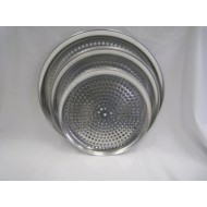 14' Aluminum Pizza Tray with hole , 50/C