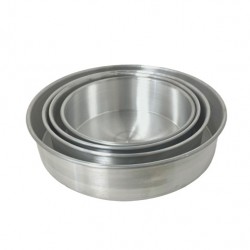 4 PC Aluminum Cake Pan 3" Depth 20/C (China)
