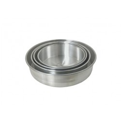 4 PC Aluminum Cake Pan 3" Depth 20/C (China)