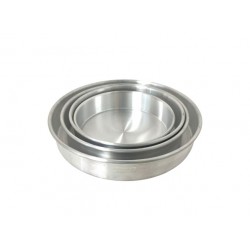 4 PC Aluminum Cake Pan 2" Depth 20/C (China)