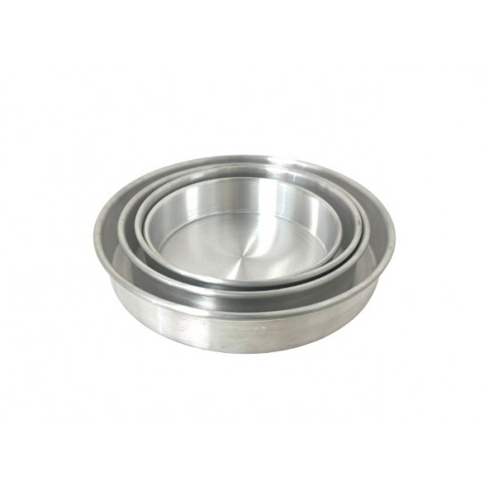 4 PC Aluminum Cake Pan 2" Depth 20/C (China) 4 PC Aluminum Cake Pan 2" Depth 20/C (China)
