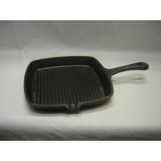 Cast Iron Square Grill Pan with Handle,4/C 