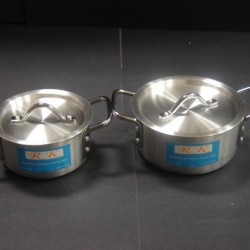 7pc Aluminum Cooking Pot Set - 14, 16, 18, 20, 22, 24, 26cm,1/C