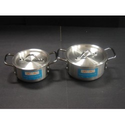 7pc Aluminum Cooking Pot Set - 14, 16, 18, 20, 22, 24, 26cm,1/C