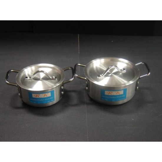 7pc Aluminum Cooking Pot Set - 14, 16, 18, 20, 22, 24, 26cm,1/C