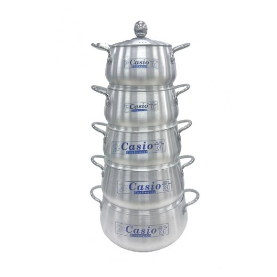 5 pc Aluminum Bally Shape Cooking Pot-16,18,20,22,24 cm,1/C 5 pc Aluminum Bally Shape Cooking Pot-16,18,20,22,24 cm,1/C