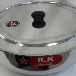 Aluminum Shining Karahi ( Wok ) 38 cm with lid 5/C