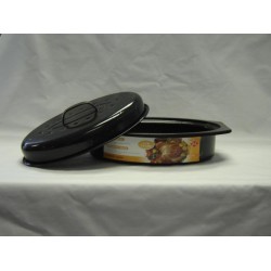 Enamel Oval Roaster(33cm.x23cm.) 5-7 lb.,6/C