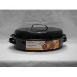 Enamel Oval Roaster(39cm.*26cm.) 9-12lb.,6/C