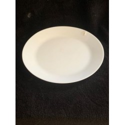 10.2" Opal ware White Dinner plate