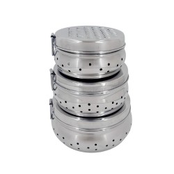 3pcs.Coriander (Kothmir) Container w/Lid 10/12/14cm