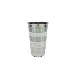 Tumbler / Stainless Steel Glass- LASSI, 8x ht 13cm