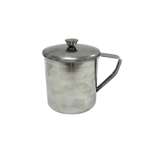 Mug w/ Lid, SS Handle, 12cm Mug w/ Lid, SS Handle, 12cm