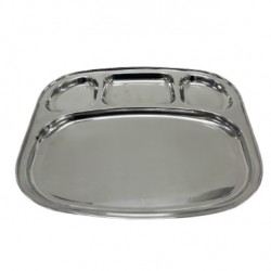 Oval Compartment Plate (DOSA) 9.75x12.75" /25x32.5cm   26G
