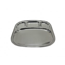 Oval Compartment Plate (DOSA) 9.75x12.75" /25x32.5cm   26G