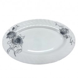14' Oval Platter (Black & White),24/C M/12