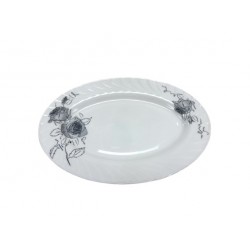14' Oval Platter (Black & White),24/C M/12