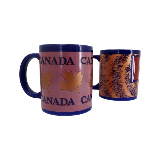 Metalic Canada Mugs--Black&Gold