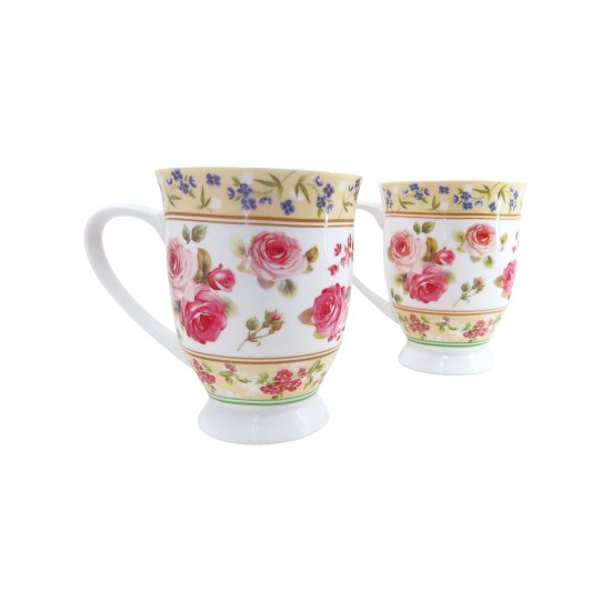 2 pc Mugs In Gift Box 340 ml - Border