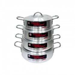 4 pcs Aluminum Fish Pot - Rose Petal