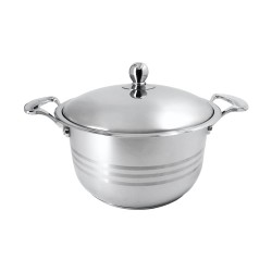 26cm Heavy Duty Stainless Steel Cooking Pot,4/C