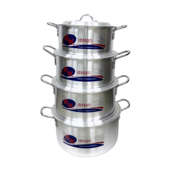 Aluminium Cooking Pot Set 32-34-36-38-CM