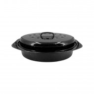 Enamel Oval Roaster(33cm.x23cm.) 5-7 lb.,6/C