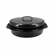 Enamel Oval Roaster(39cm.*26cm.) 9-12lb.,6/C