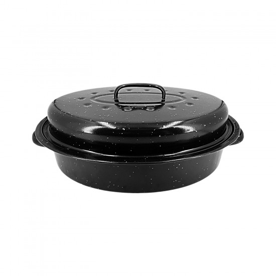 Enamel Oval Roaster(39cm.*26cm.) 9-12lb.,6/C