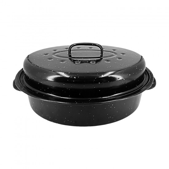 Enamel Oval Roaster(48cm.*34cm.) 18-22lb.6/C