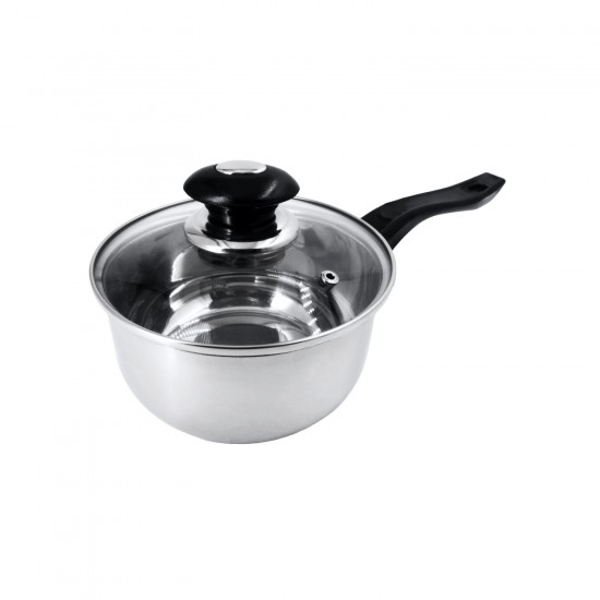 16 cm S/S Sauce Pot with Lid 6/C