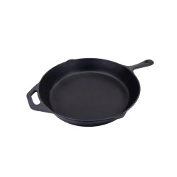 Cast Iron Deep Round Frying Pan (32cm X 5.7cm),4/C
