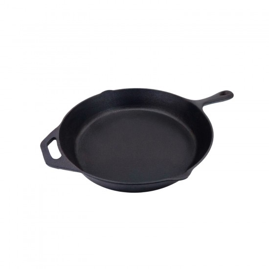 Cast Iron Deep Round Frying Pan (32cm X 5.7cm),4/C
