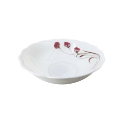 6' Opalware Bowl (Pink & White) 72/C