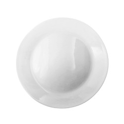 10.2" Opal ware White Dinner plate