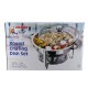 Chafing Dish (Round) w/Lid & Wire Lid Holder 4.5Ltrs.