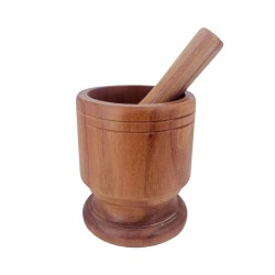 Mortar & Pestle,  Bamboo 14 x 16cm