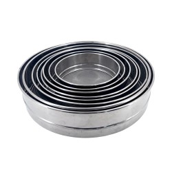  Sieves (stainless)8pcs.Set- 16/19/21/24/26/28/31/33cms,  (COST: 4+4.80+6.00+7.20+8.40+9.60+12+14.00)