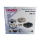 6pc.WOK w/S.S. Lid, Encapsulated, Stain.Steel 26cm 2 Idli Plates / 2 Dokla Plates / 1 Steaming plate
