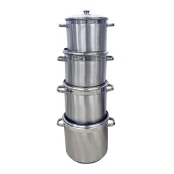4pcs.Prof. Stockpot Set, 8/12/16/20qt.