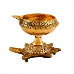Brass Turtle Kubair Diya #1