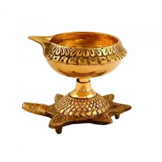 Brass Turtle Kubair Diya #1
