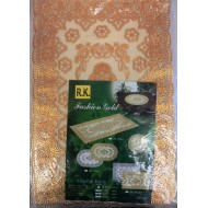 PVC Doily 30 X 46cm (12X18') Gold